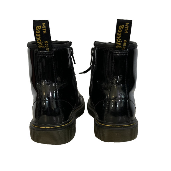 Dr Martens Youth Boots Black Patent Leather Size‎ 3 Classic Kids - Picture 4 of 9